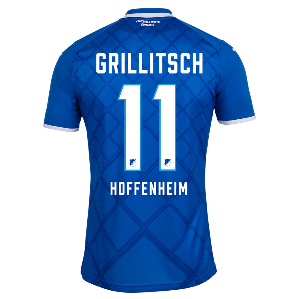 Muži Futbal Florian Grillitsch 11 Domáci Modrá Dresy 2019/20 Košele Dres