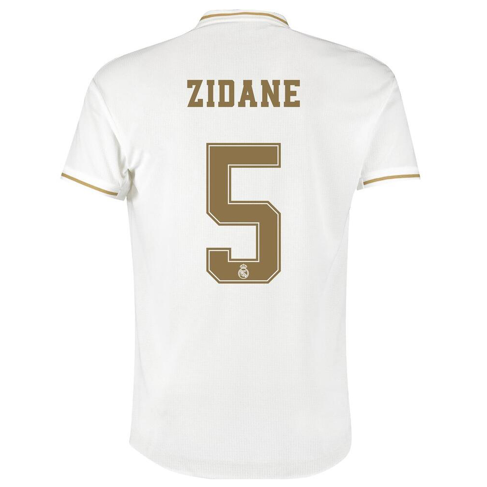Muži Futbal Zinedine Zidane 5 Domáci Biely Dresy 2019/20 Košele Dres