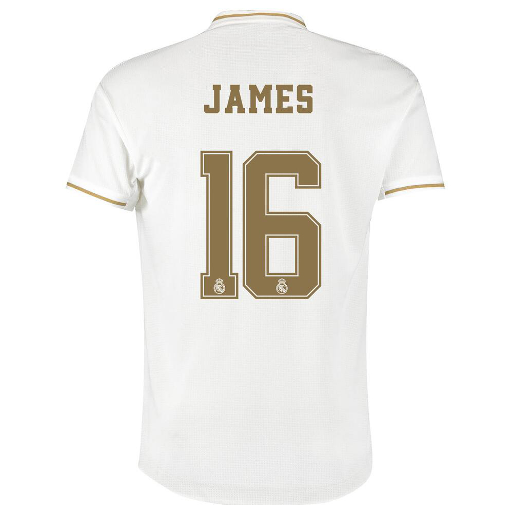 Muži Futbal James Rodriguez 16 Domáci Biely Dresy 2019/20 Košele Dres