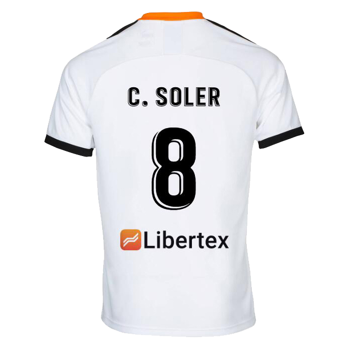 Muži Futbal Carlos Soler 8 Domáci Biely Dresy 2019/20 Košele Dres
