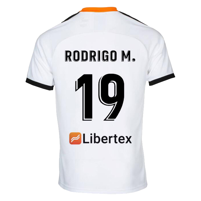 Muži Futbal Rodrigo M. 19 Domáci Biely Dresy 2019/20 Košele Dres