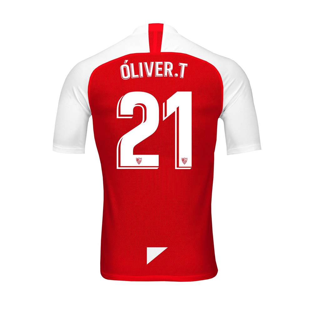 Muži Futbal Oliver Torres 21 Vonkajší Červená Dresy 2019/20 Košele Dres