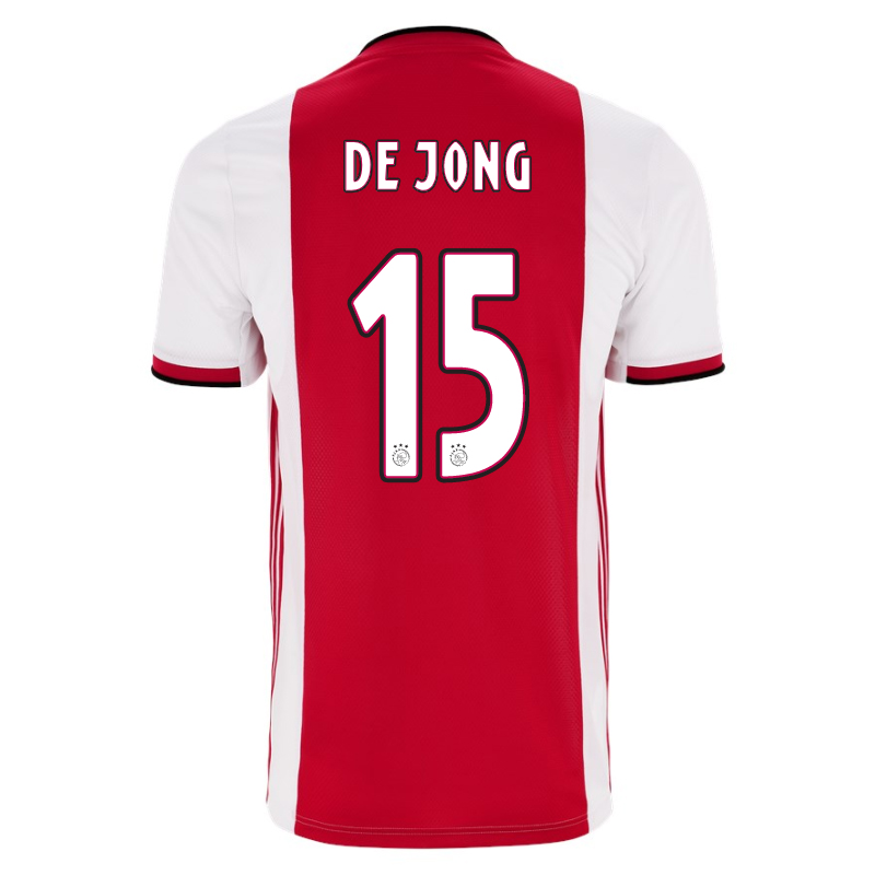 Muži Futbal Siem De Jong 15 Domáci Červená Biela Dresy 2019/20 Košele Dres