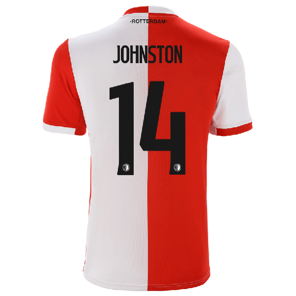 Muži Futbal George Johnston 14 Domáci Červená Biela Dresy 2019/20 Košele Dres