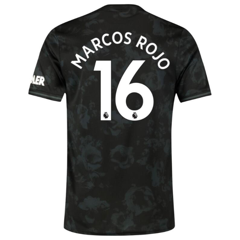Muži Futbal Marcos Rojo 16 3 Sada Čierna Dresy 2019/20 Košele Dres