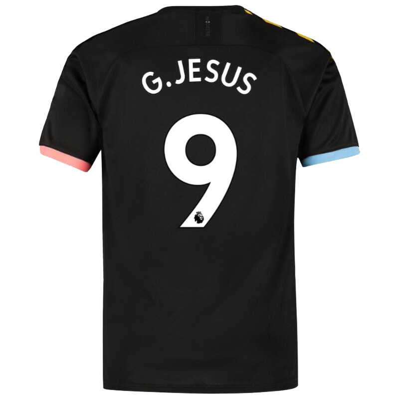 Muži Futbal Gabriel Jesus 9 Vonkajší Čierna Dresy 2019/20 Košele Dres