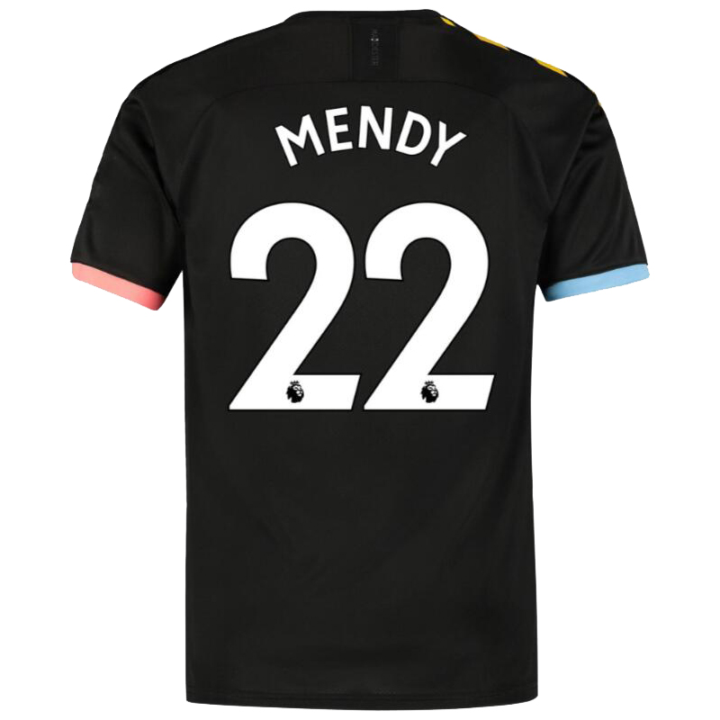 Muži Futbal Benjamin Mendy 22 Vonkajší Čierna Dresy 2019/20 Košele Dres