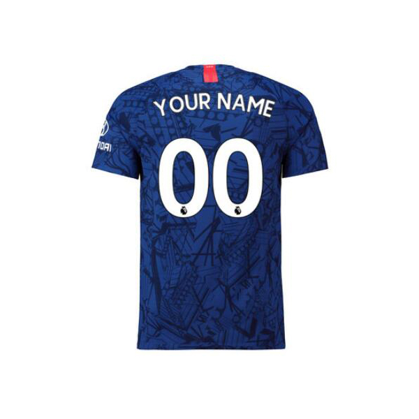 Muži Futbal Tvoje Meno 0 Domáci Kráľovská Modrá Dresy 2019/20 Košele Dres