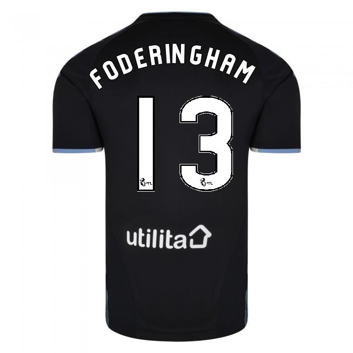 Muži Futbal Wes Foderingham 13 Vonkajší Čierna Dresy 2019/20 Košele Dres