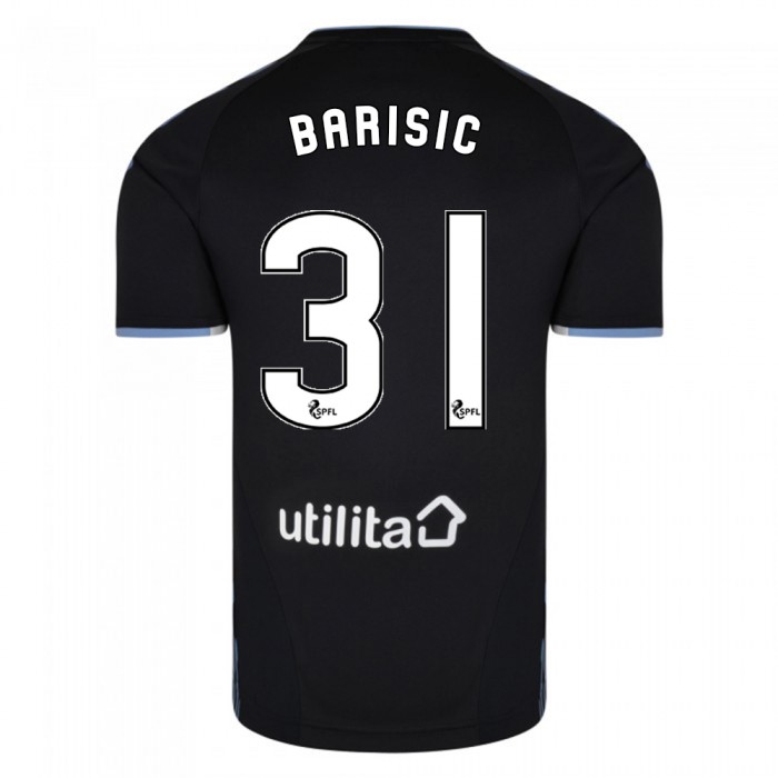 Muži Futbal Borna Barisic 31 Vonkajší Čierna Dresy 2019/20 Košele Dres
