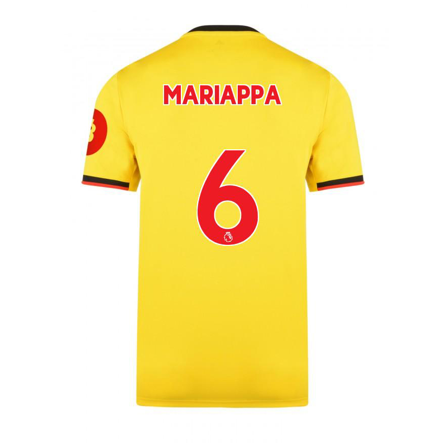 Muži Futbal Adrian Mariappa 6 Domáci Žltá Dresy 2019/20 Košele Dres