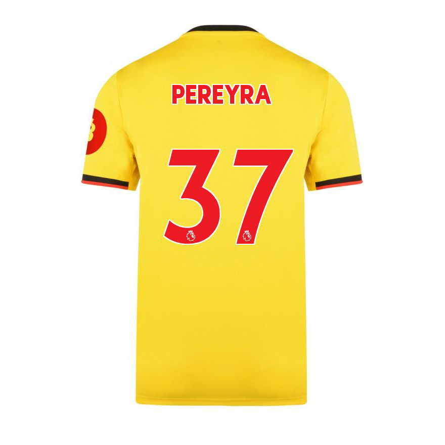 Muži Futbal Roberto Pereyra 37 Domáci Žltá Dresy 2019/20 Košele Dres