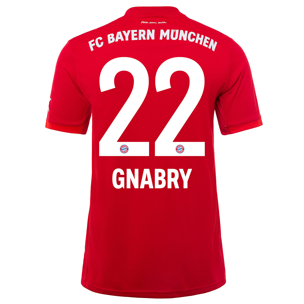 Muži Futbal Serge Gnabry 22 Domáci Červená Dresy 2019/20 Košele Dres