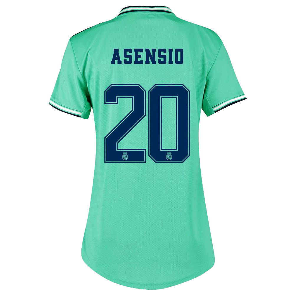 Ženy Futbal Marco Asensio 20 3 Sada Zelená Dresy 2019/20 Košele Dres