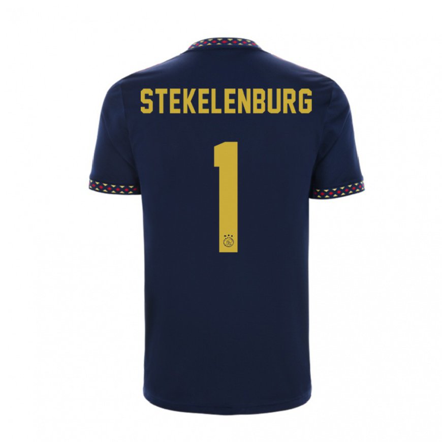 Kandiny Ženy Maarten Stekelenburg #1 Tmavomodrá Dresy Idegenbeli Csapatmez 2022/23 Triĭká