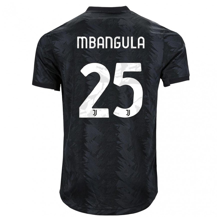 Kandiny Ženy Samuel Mbangula #25 Tmavočierna Dresy Idegenbeli Csapatmez 2022/23 Triĭká