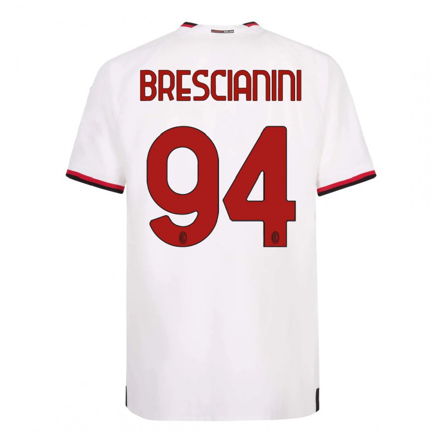 Kandiny Ženy Marco Brescianini #94 Biela Červená Dresy Idegenbeli Csapatmez 2022/23 Triĭká