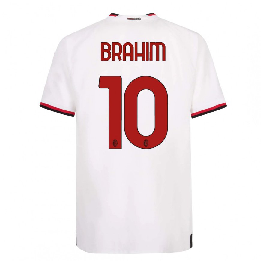 Kandiny Ženy Brahim Diaz #10 Biela Červená Dresy Idegenbeli Csapatmez 2022/23 Triĭká