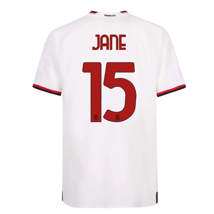 Kandiny Ženy Refiloe Jane #15 Biela Červená Dresy Idegenbeli Csapatmez 2022/23 Triĭká