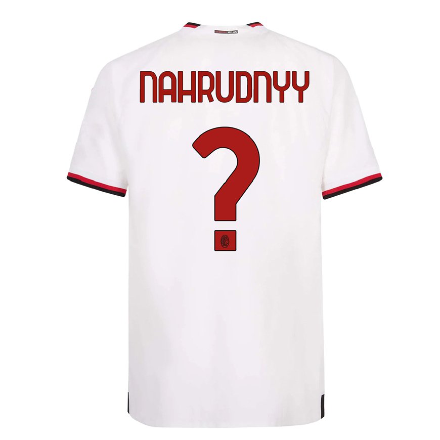Kandiny Ženy Vladislav Nahrudnyy #0 Biela Červená Dresy Idegenbeli Csapatmez 2022/23 Triĭká