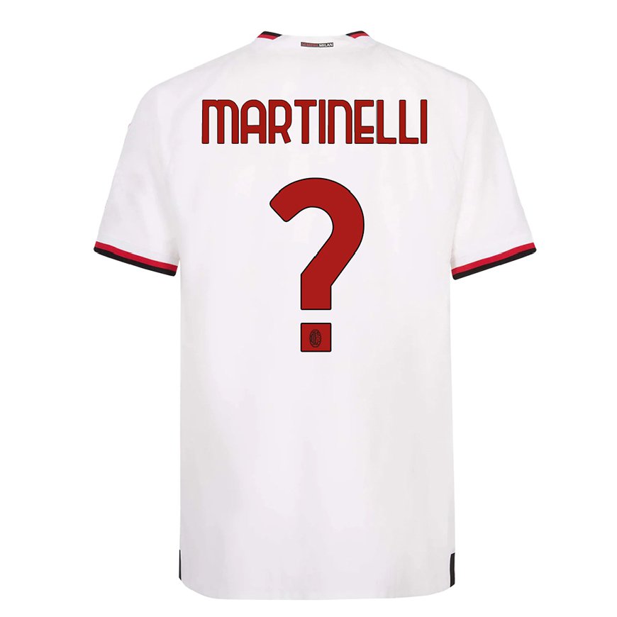 Kandiny Ženy Riccardo Martinelli #0 Biela Červená Dresy Idegenbeli Csapatmez 2022/23 Triĭká