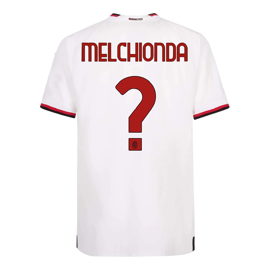 Kandiny Ženy Marco Melchionda #0 Biela Červená Dresy Idegenbeli Csapatmez 2022/23 Triĭká