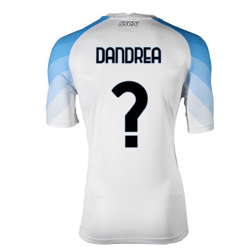 Kandiny Ženy Alessandro Dandrea #0 Biela Nebeská Modrá Dresy Idegenbeli Csapatmez 2022/23 Triĭká