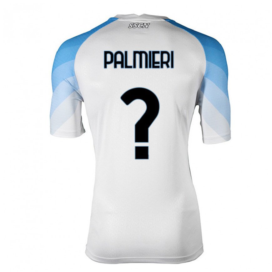 Kandiny Ženy Ciro Palmieri #0 Biela Nebeská Modrá Dresy Idegenbeli Csapatmez 2022/23 Triĭká