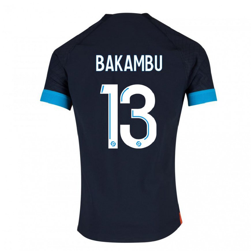 Kandiny Ženy Cedric Bakambu #13 Čierna Olympijská Dresy Idegenbeli Csapatmez 2022/23 Triĭká