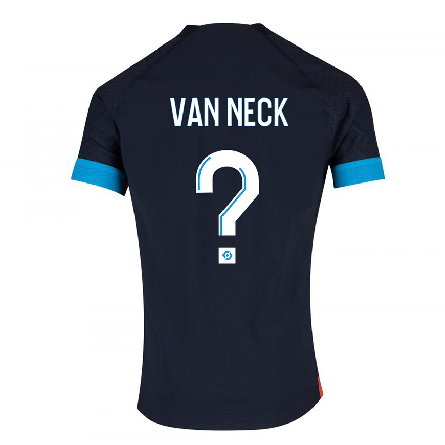 Kandiny Ženy Jelle van Neck #0 Čierna Olympijská Dresy Idegenbeli Csapatmez 2022/23 Triĭká