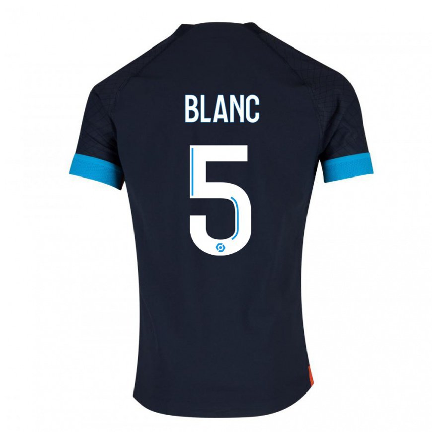 Kandiny Ženy Amandine Blanc #5 Čierna Olympijská Dresy Idegenbeli Csapatmez 2022/23 Triĭká