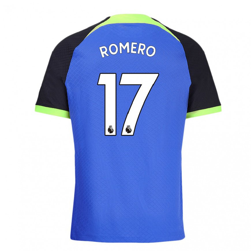 Kandiny Ženy Cristian Romero #17 Modro Zelená Dresy Idegenbeli Csapatmez 2022/23 Triĭká