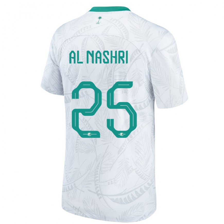 Kandiny Deti Saudskoarabské Awad Al Nashri #25 Biely Dresy Hazai Csapatmez 22-24 Triĭká