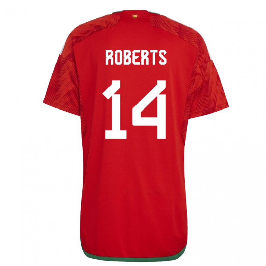 Kandiny Deti Waleské Connor Roberts #14 Červená Dresy Hazai Csapatmez 22-24 Triĭká