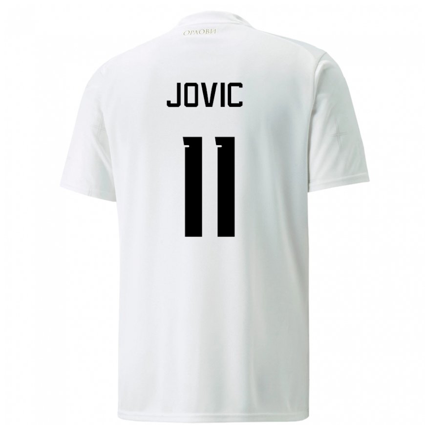 Kandiny Deti Srbské Luka Jovic #11 Biely Dresy Idegenbeli Csapatmez 22-24 Triĭká