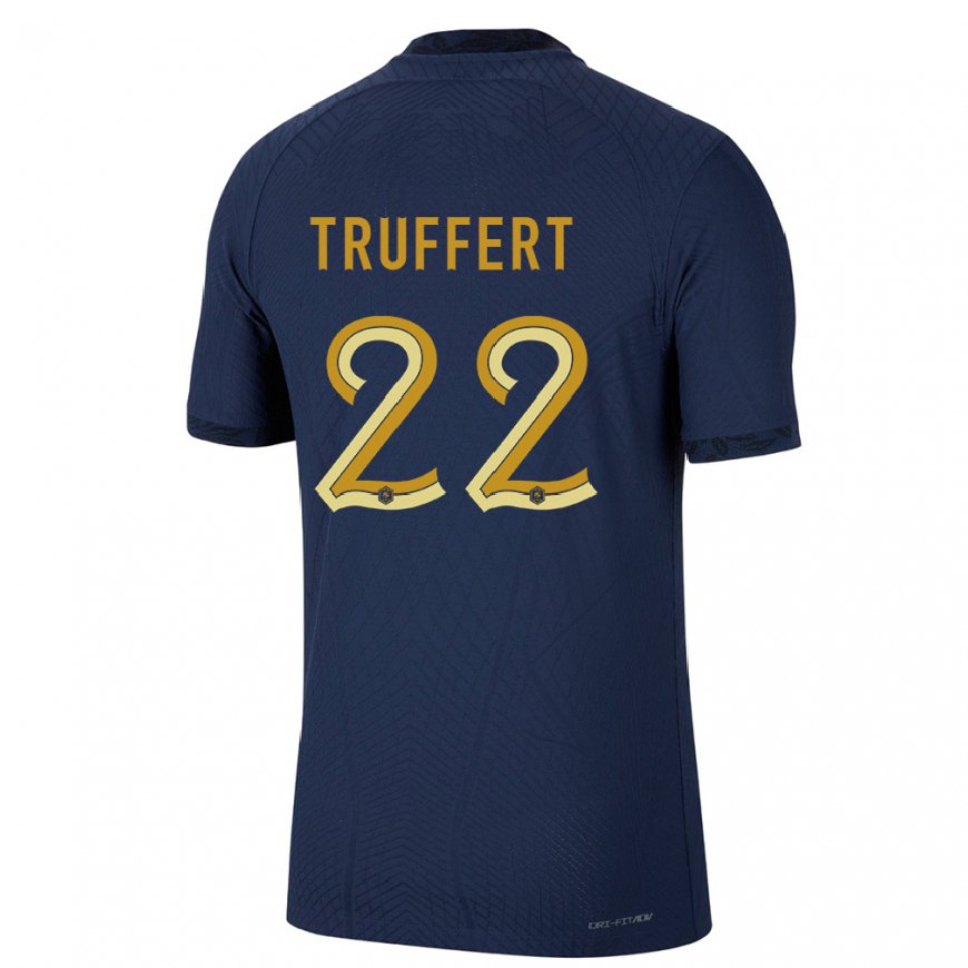 Kandiny Muži Francúzske Adrien Truffert #22 Námornícka Modrá Dresy Hazai Csapatmez 22-24 Triĭká