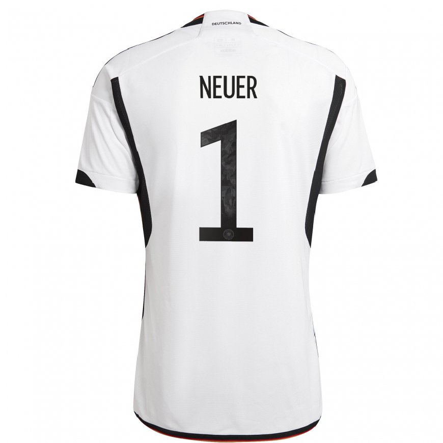 Kandiny Muži Nemecké Manuel Neuer #1 Biely čierny Dresy Hazai Csapatmez 22-24 Triĭká