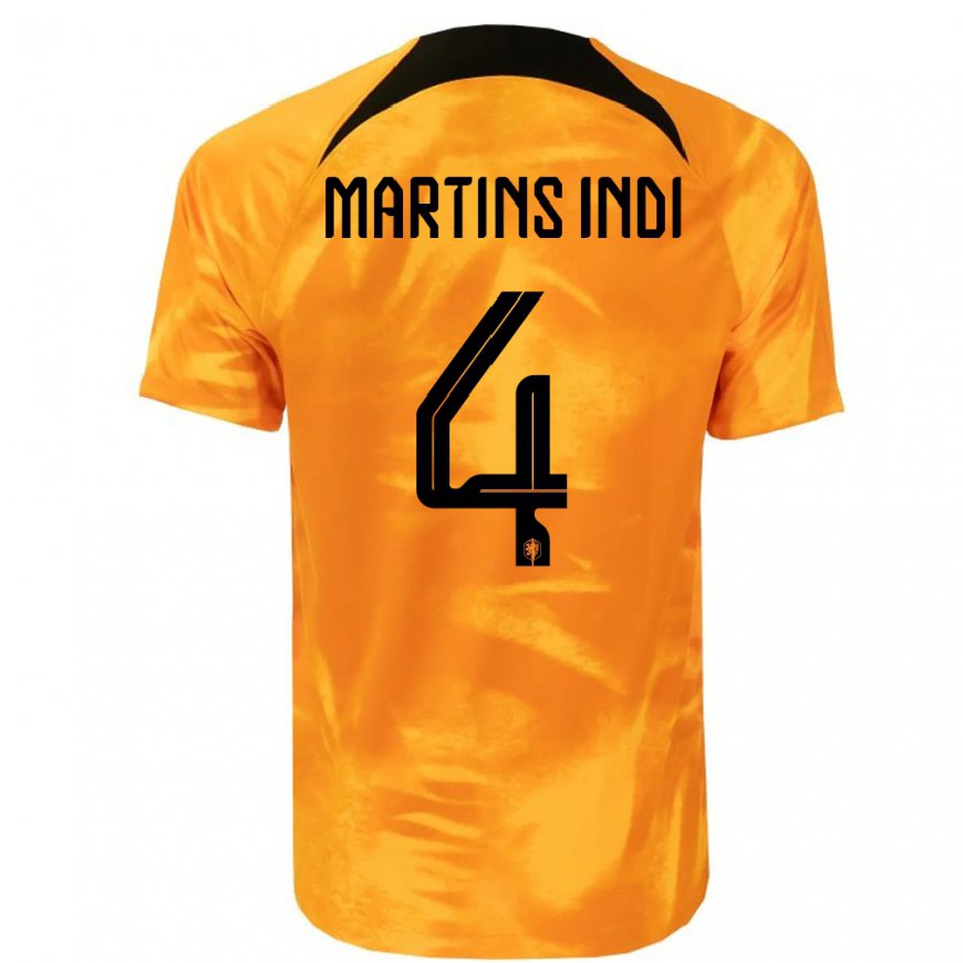 Kandiny Muži Holandské Bruno Martins Indi #4 Oranžový Laser Dresy Hazai Csapatmez 22-24 Triĭká