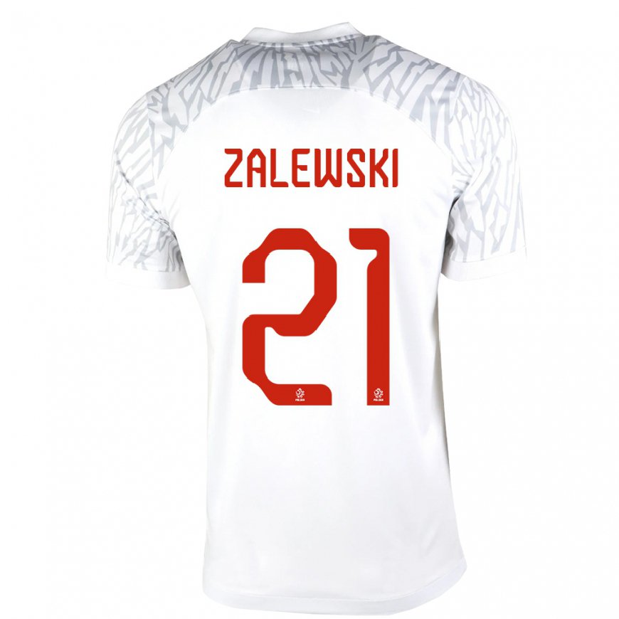 Kandiny Muži Poľské Nicola Zalewski #21 Biely Dresy Hazai Csapatmez 22-24 Triĭká