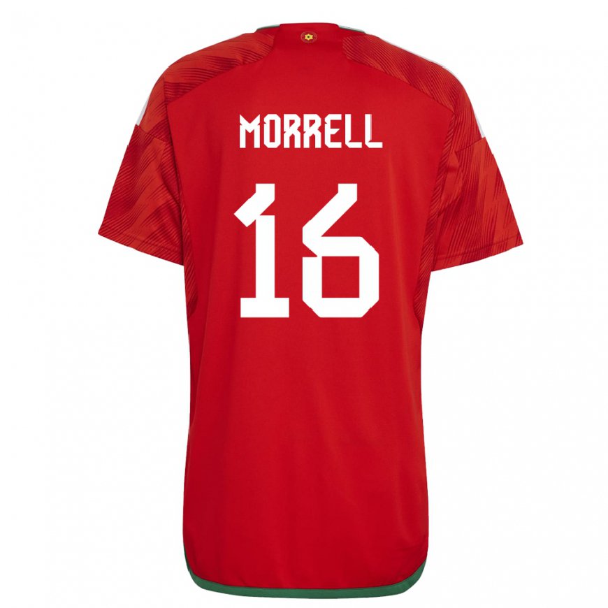 Kandiny Muži Waleské Joe Morrell #16 Červená Dresy Hazai Csapatmez 22-24 Triĭká