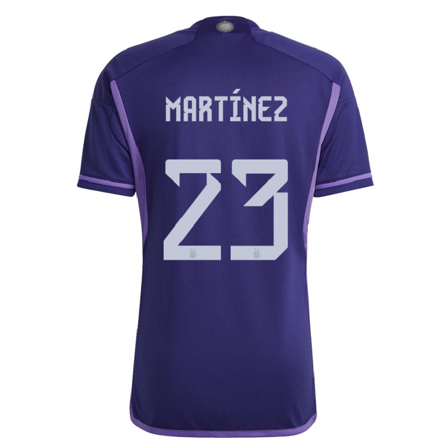Kandiny Muži Argentínske Emiliano Martinez #23 Fialová Dresy Idegenbeli Csapatmez 22-24 Triĭká
