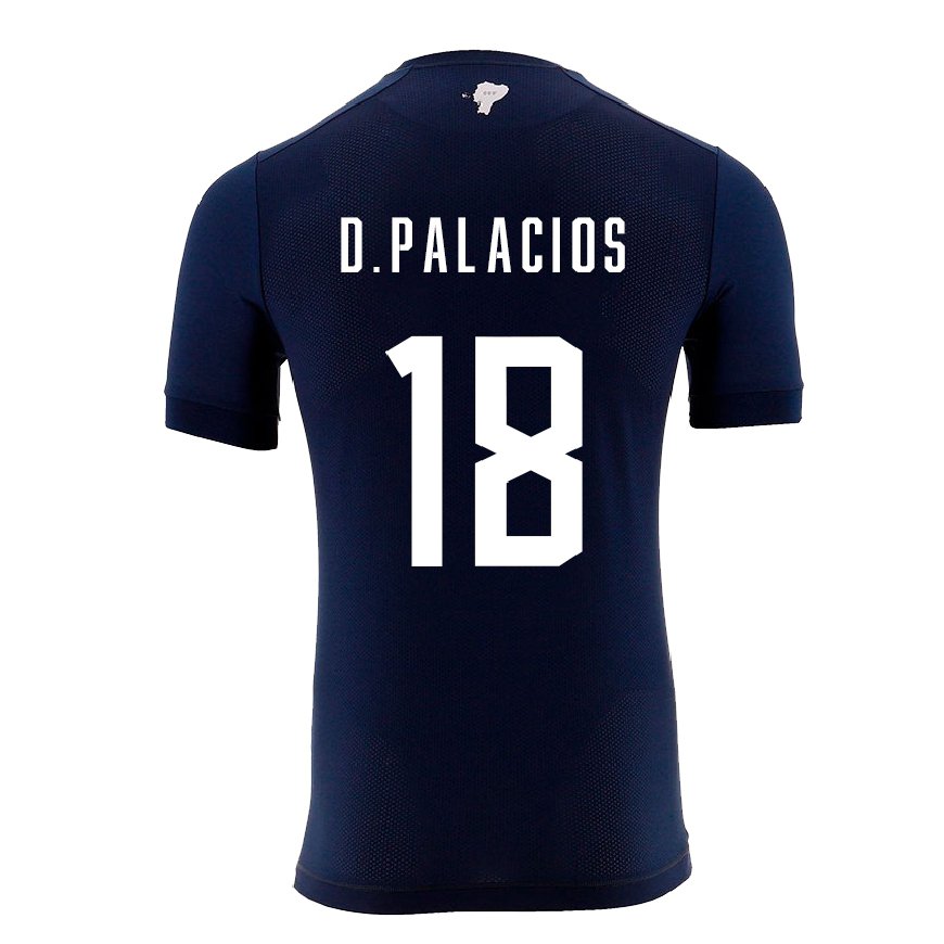 Kandiny Muži Ekvádorské Diego Palacios #18 Námornícka Modrá Dresy Idegenbeli Csapatmez 22-24 Triĭká