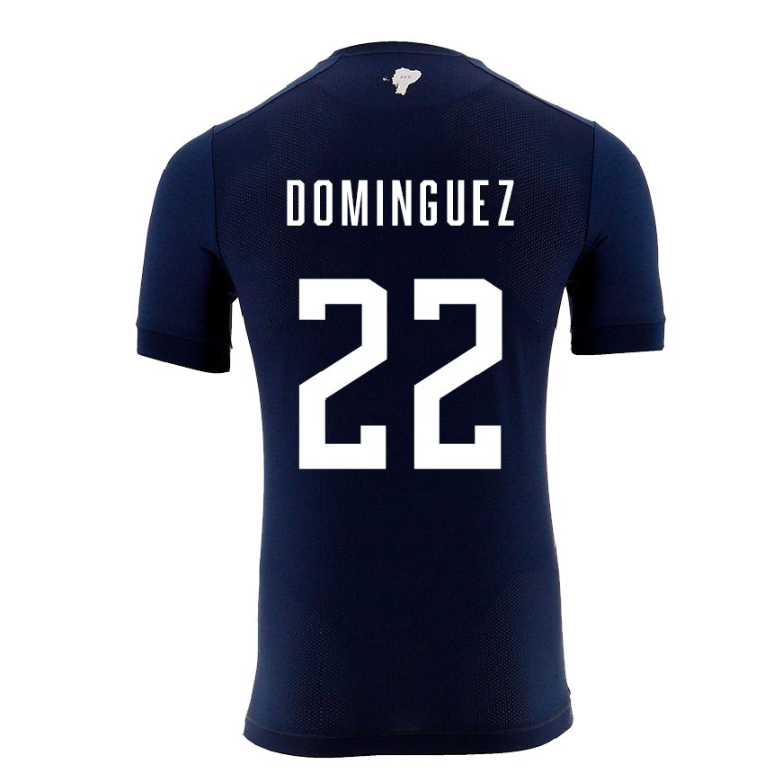 Kandiny Muži Ekvádorské Alexander Dominguez #22 Námornícka Modrá Dresy Idegenbeli Csapatmez 22-24 Triĭká