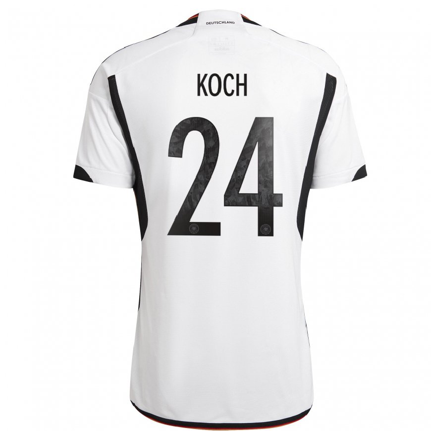 Kandiny Ženy Nemecké Robin Koch #24 Biely čierny Dresy Hazai Csapatmez 22-24 Triĭká