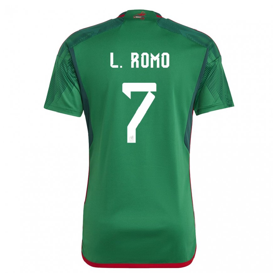 Kandiny Ženy Mexické Luis Romo #7 Zelená Dresy Hazai Csapatmez 22-24 Triĭká