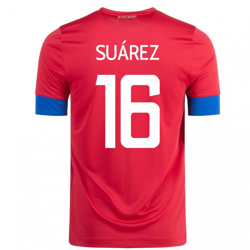 Kandiny Ženy Kostarické Aaron Suarez #16 Červená Dresy Hazai Csapatmez 22-24 Triĭká