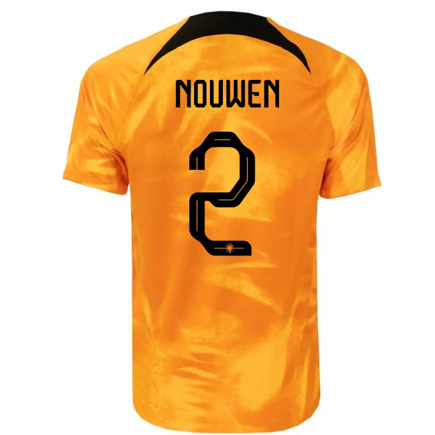 Kandiny Deti Holandské Aniek Nouwen #2 Oranžový Laser Dresy Hazai Csapatmez 22-24 Triĭká