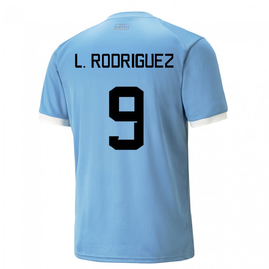 Kandiny Deti Uruguajské Luciano Rodriguez #9 Modrá Dresy Hazai Csapatmez 22-24 Triĭká