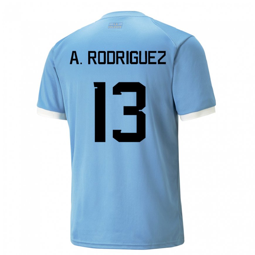 Kandiny Deti Uruguajské Agustin Rodriguez #13 Modrá Dresy Hazai Csapatmez 22-24 Triĭká