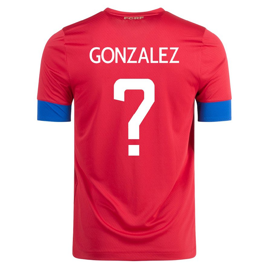 Kandiny Deti Kostarické Ariel Gonzalez #0 Červená Dresy Hazai Csapatmez 22-24 Triĭká